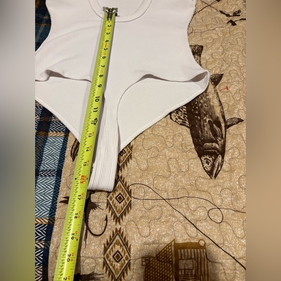 Women's Wild Fable Sleeveless Ribbed thong 
Bodysuit White size L - Picture 7 of 7